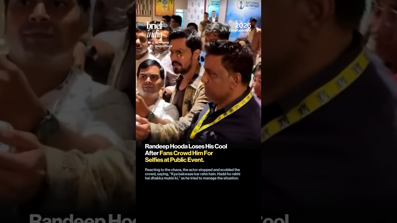 Randeep Hooda Loses His Cool After Fans Crowd Him for Selfies at Public Event.