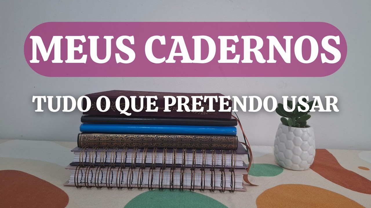 MEU SISTEMA DE CADERNOS 2026| Mandala Lunar, cadernos, bloquinhos