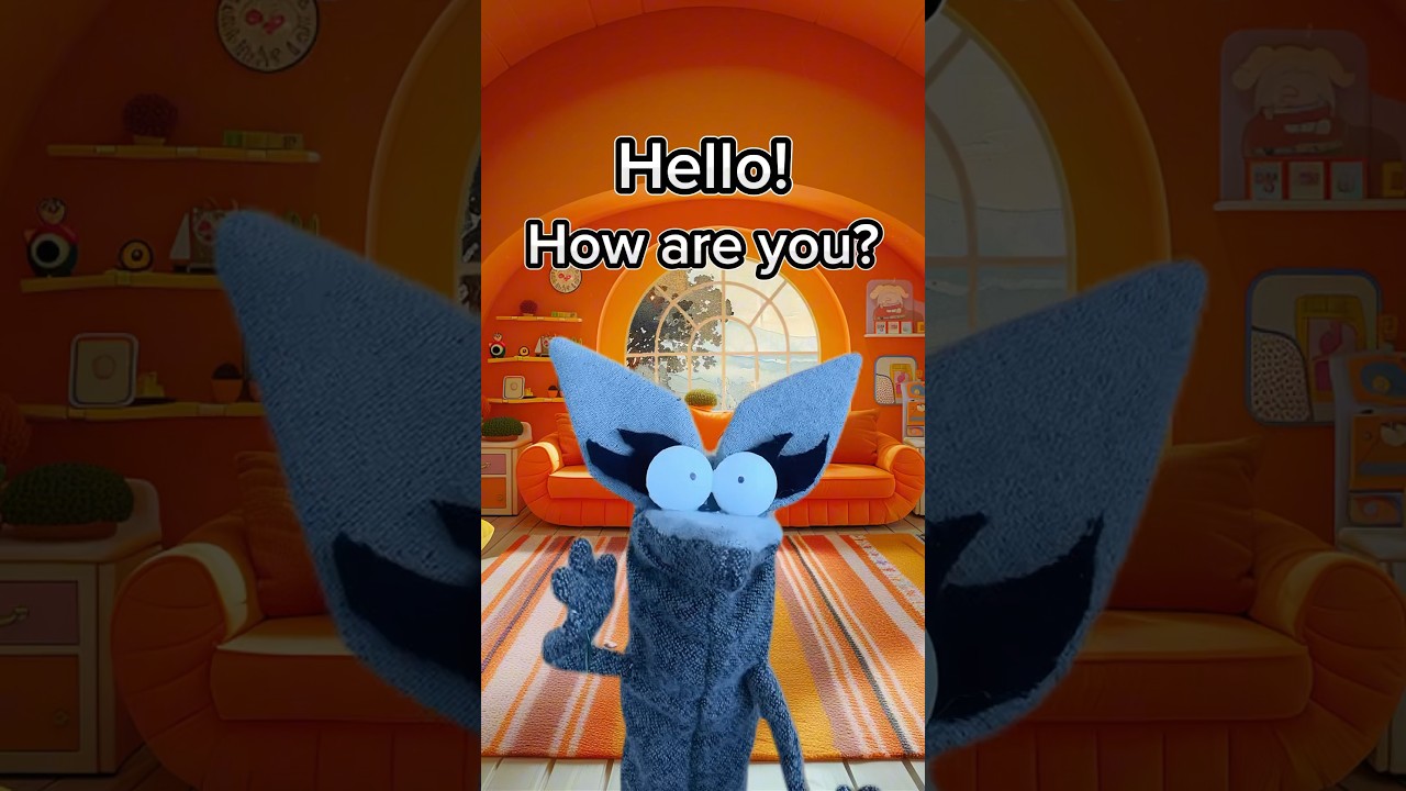 Hello! How are you? In French 🥳 #animation #kids