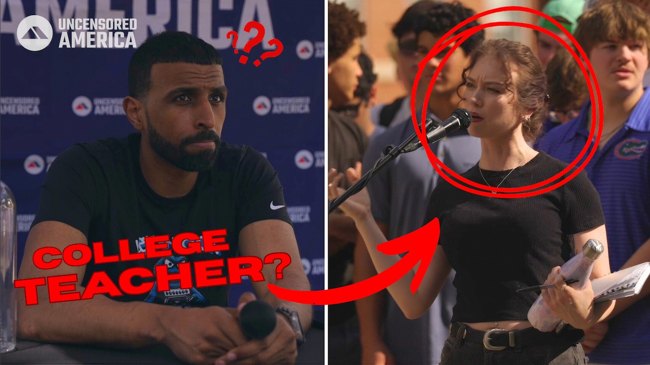 College Teacher Confronts Myron and Debates At University Of Florida