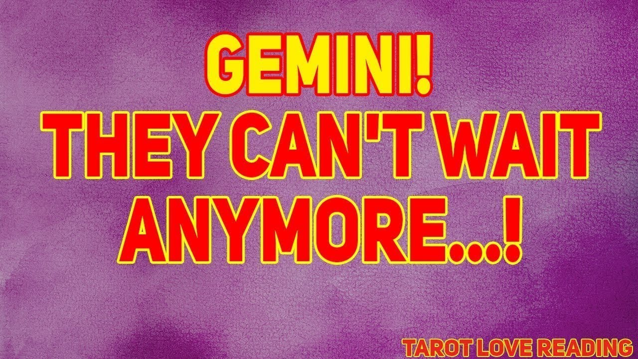 Gemini Tarot LOVE Reading September 2021 | They Can't Wait Anymore...!
