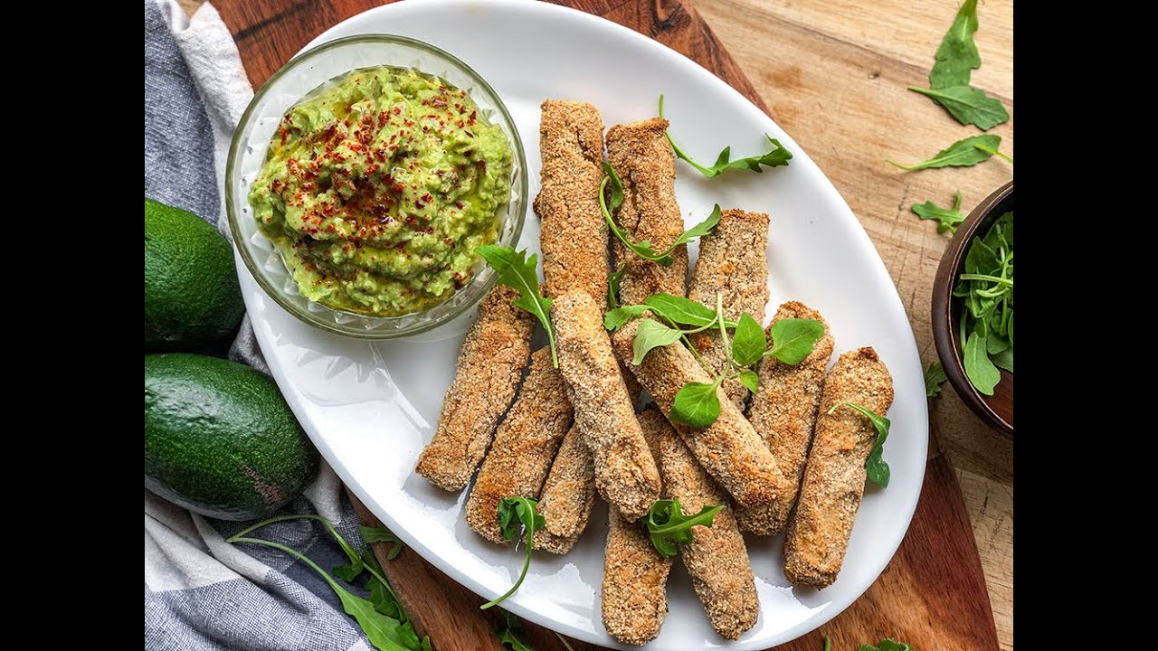 FINGERS CRUJIENTES DE TOFU! * Fingers veganos y Sin freir | Saboreanda