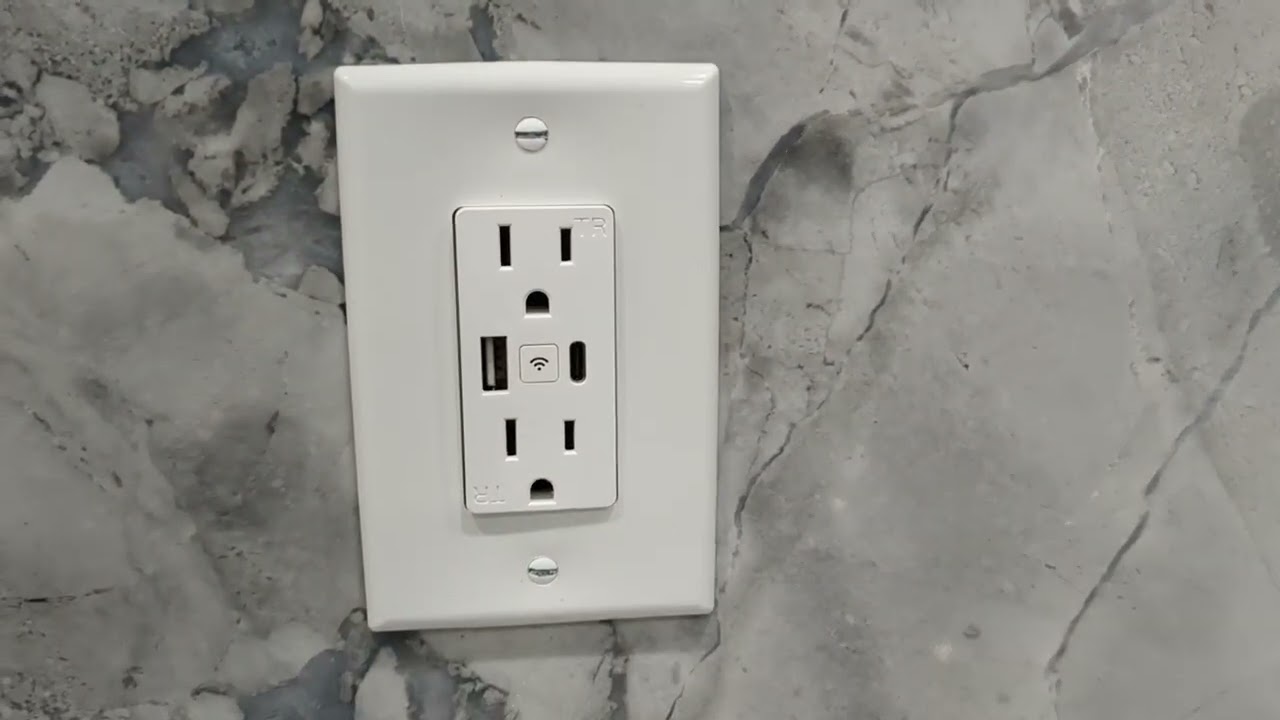 Lumary Smart Outlets with USB Type A and Type C Install and Setup
