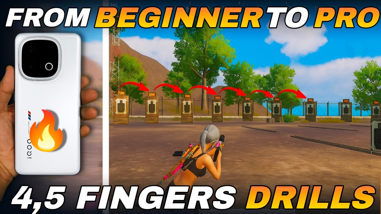 ⚡The Simplest Way To Improve Reflexes🔥PUBG BGMI 5 Finger Faster Player Drills 🤯|india 5finger 