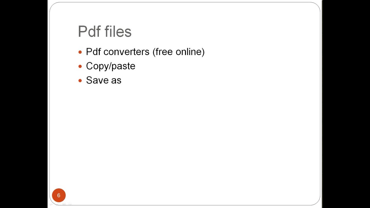 How to build a corpus (text formats)