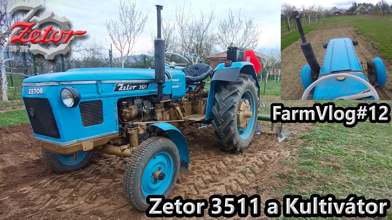 FarmVlog #12 - Zemiakové Práce 2025 | Zetor 3511 + Kultivátor a riadkovač | Príprava a riadkovanie
