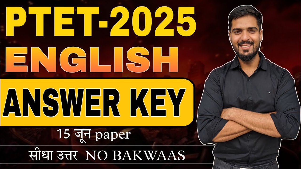 PTETEXAM 2025 ENGLISH ANSWER KEY  | 2 YEAR | KEATS CLASSES