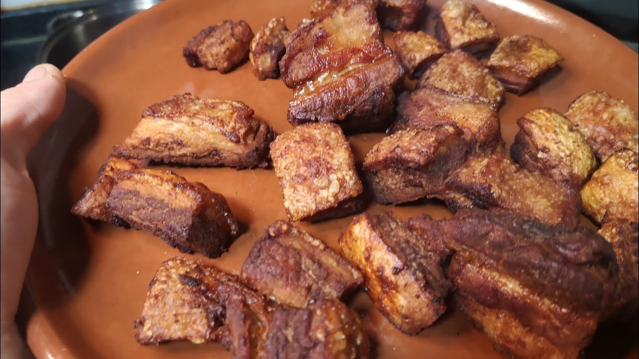 Hacer Chicharron, Torresmos, corteza de cerdo