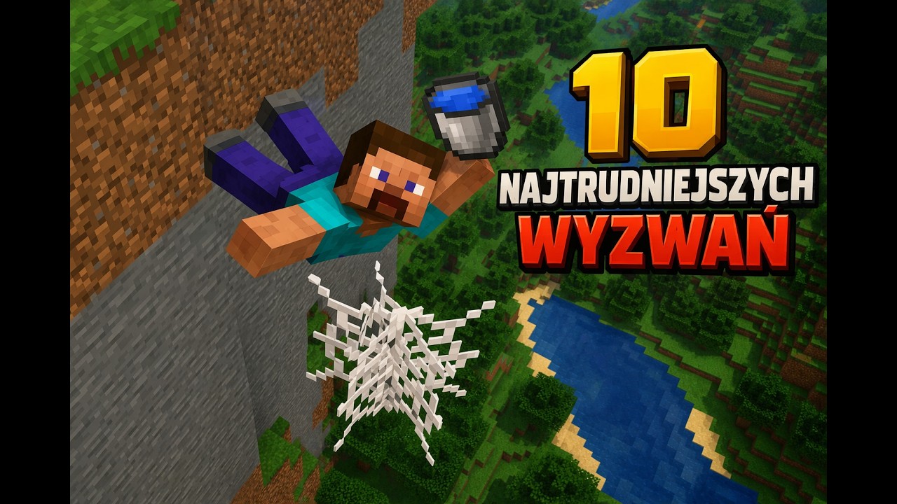 MINECRAFT - 😀WYKONAŁEM 10 🤨NAJTRUDNIEJSZYCH WYZWAŃ🧐