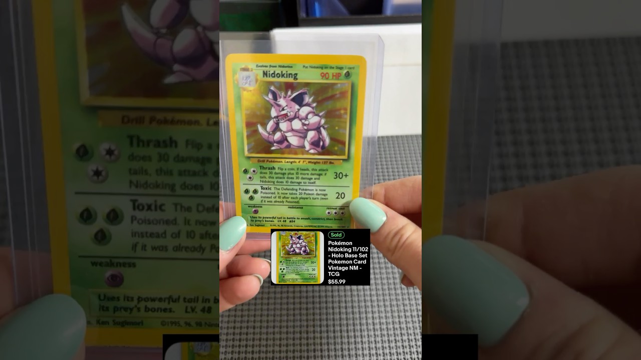 LETS PACK A HOLO BASE SET NIDOKING 