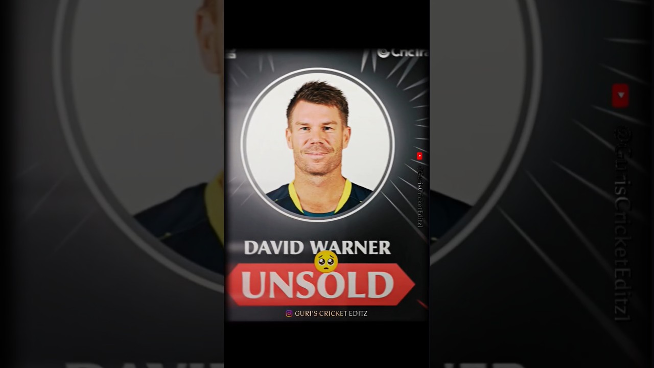 IPL Auction 2025 Edit | David Warner Unsold | RCB Squad #cricket #cskipl #miipl #iplauction #ipl