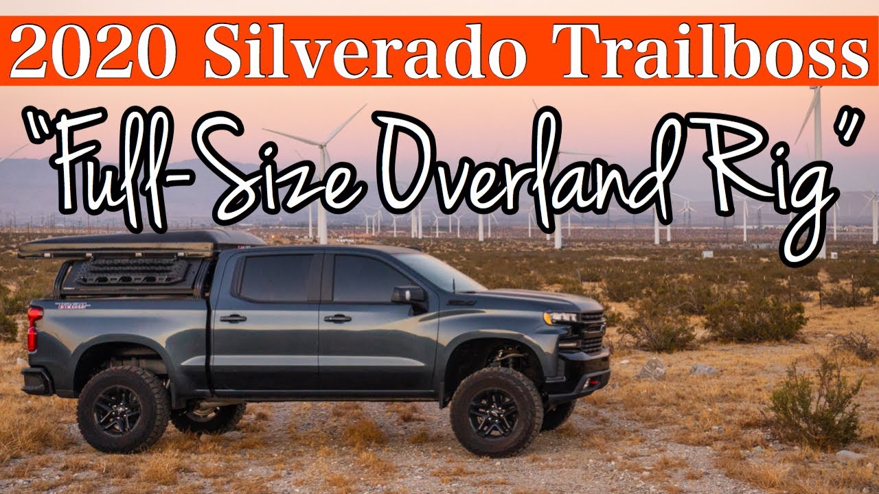 (WALK AROUND) Lifted 2020 Chevy SILVERADO LT Trailboss Overland Rig!