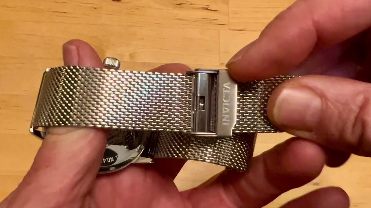 How To Adjust A Steel Mesh Watch Bracelet Band
