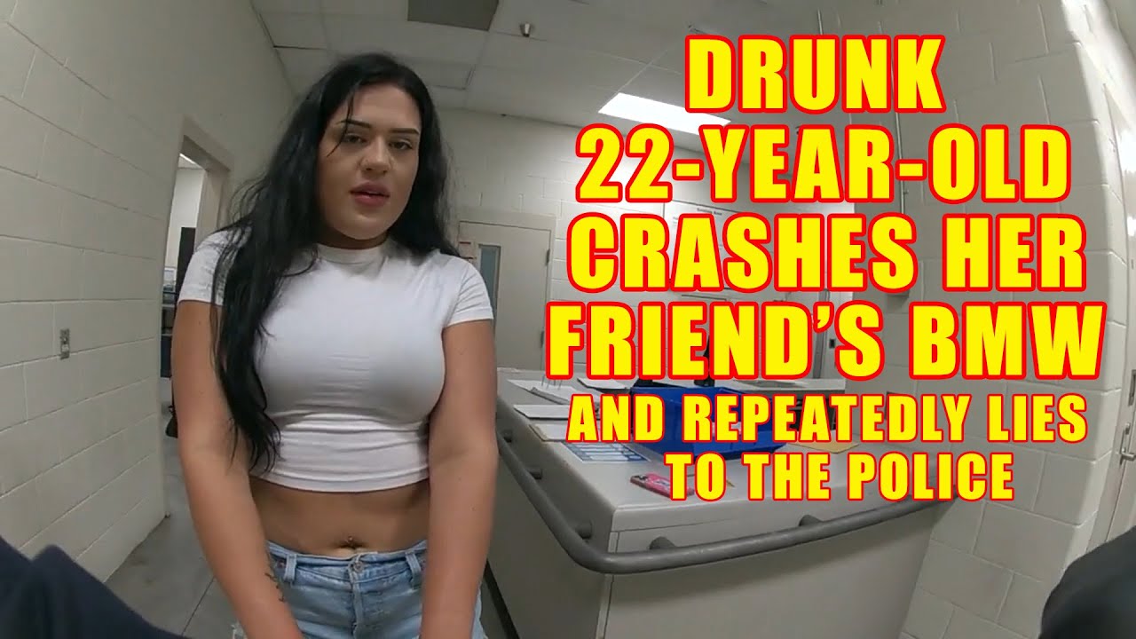 Drunk 22-Year-Old Crashes Her Friend's BMW and Repeatedly Lies to the Police