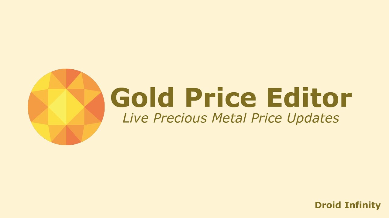 Live Gold Price Editor for Shopify | Application Demo | Droid Infinity