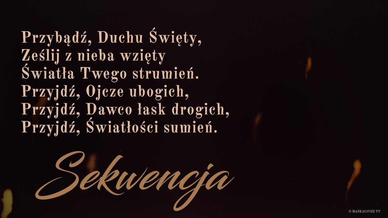 #Sekwencja | Zesłanie Ducha Świętego
