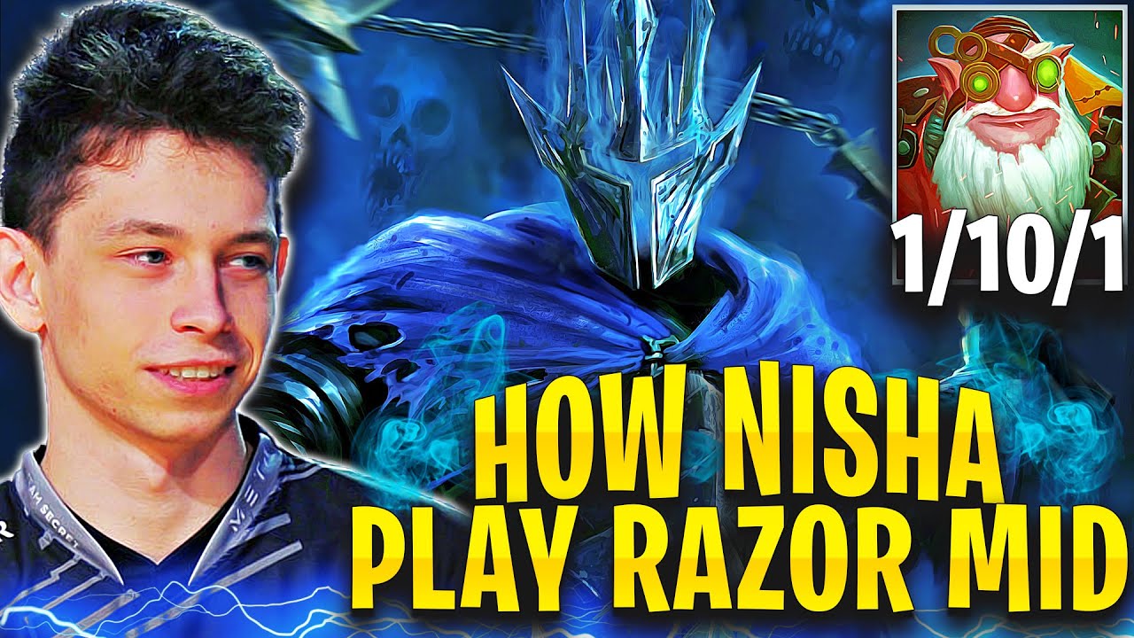 That how rank 100 Sniper player looks like a Herald vs Nisha Razor on mid lane | Dota 2