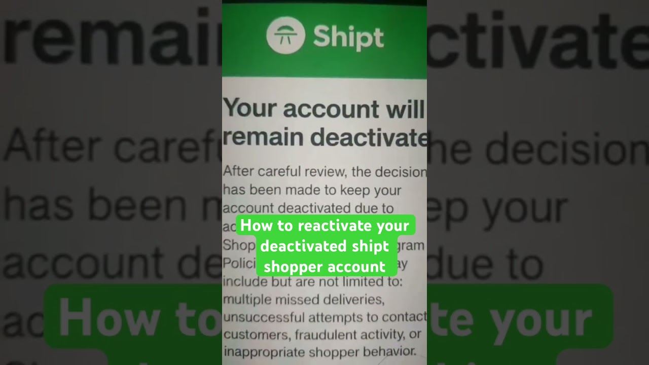 How to reactivate your shipt account #shipt #shorts