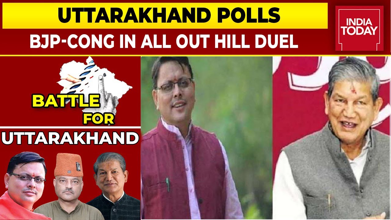 Uttarakhand Polls: Pushkar Singh Dhami-Harish Rawat In High Voltage Hill Clash | Assembly Elections