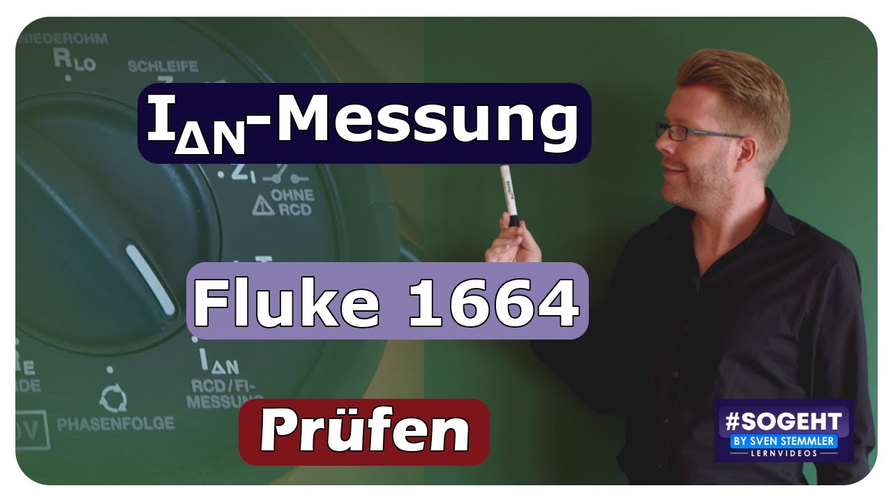 Wie man die Auslösestromstärke eines RCD mit einem Fluke 1664 prüft