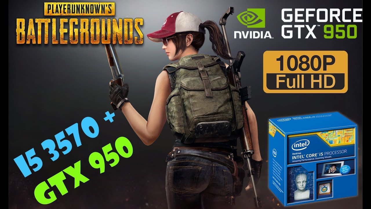 i5 3570 + GTX 950 (PUBG 5 FPS TEST 1080p) ZEVS PC 9345U
