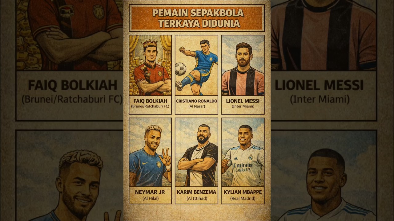 Inilah pemain sepakbola terkaya di dunia,kalian fans mana coba komen#shorts