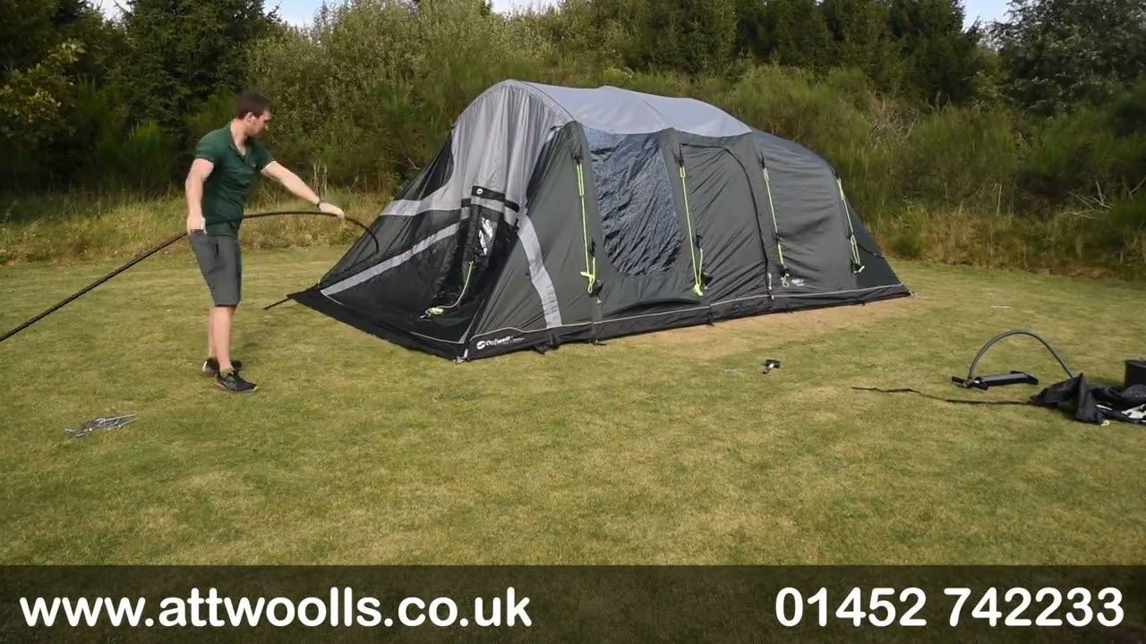 Outwell Florida 5 / 6 Air Tent Pitching & Packing Video