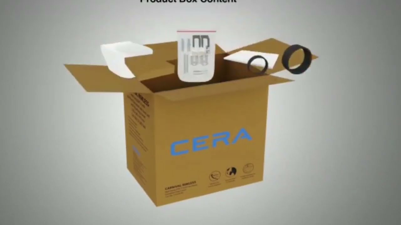 CERA-CARNIVAL RIMLESS WC INSTALLATION GUIDE #BATHROOM #bathroomfittings