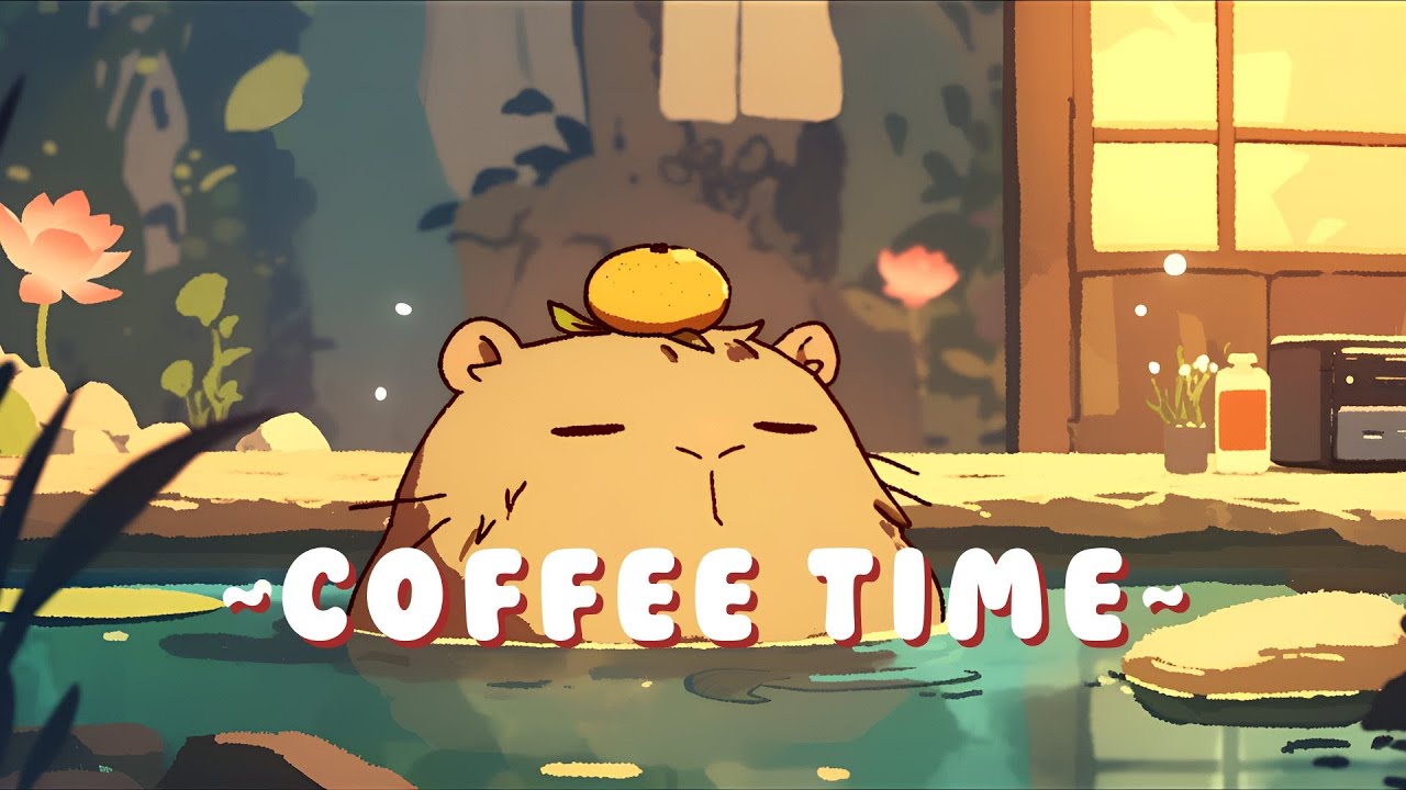 Capybara Study Beats - Cozy Japanese Lofi Mix ~ Chill Session ~ 🦫 🎵 🌙