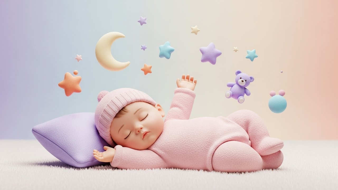 Finally Get Your Baby to Sleep 😴 Music Box + White Noise (2 Hours)