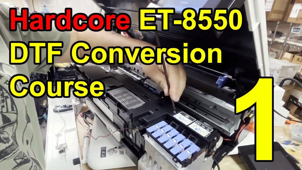 Конвертация Pro-Level ET-8550 DTF: установка системы подачи чернил — полный курс (часть 1)