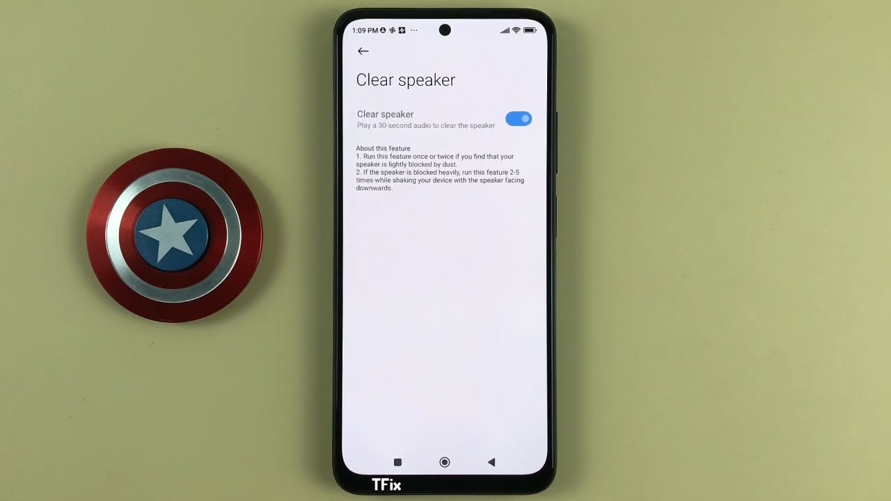 Режим очистки динамиков на Xiaomi Redmi Note 11 Android 12