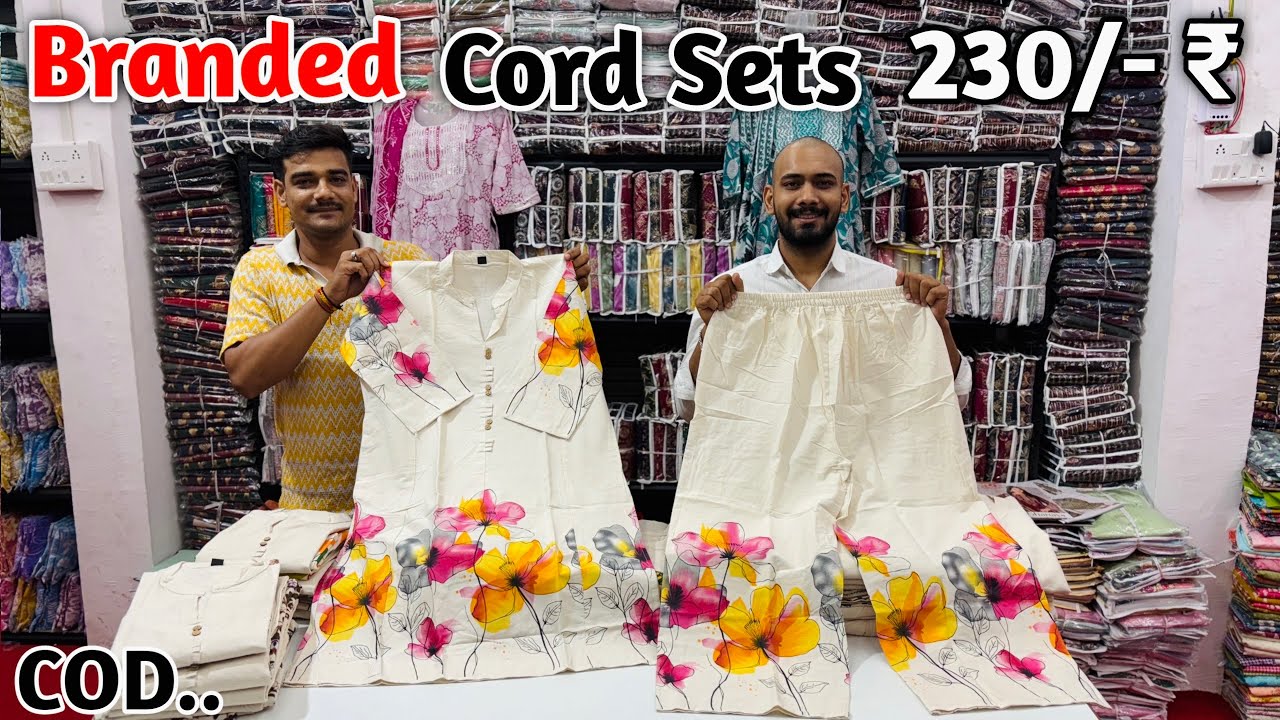 Premium Cord Sets In Wholesale | Latest 2025 Cord Sets In Wholesale | Wholesale Cord Sets Surat