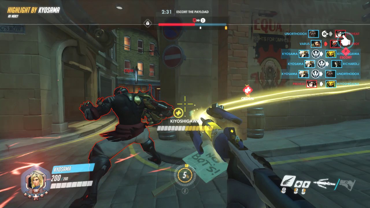Mercy Highlight... Don't 1v1 Doomfist lol