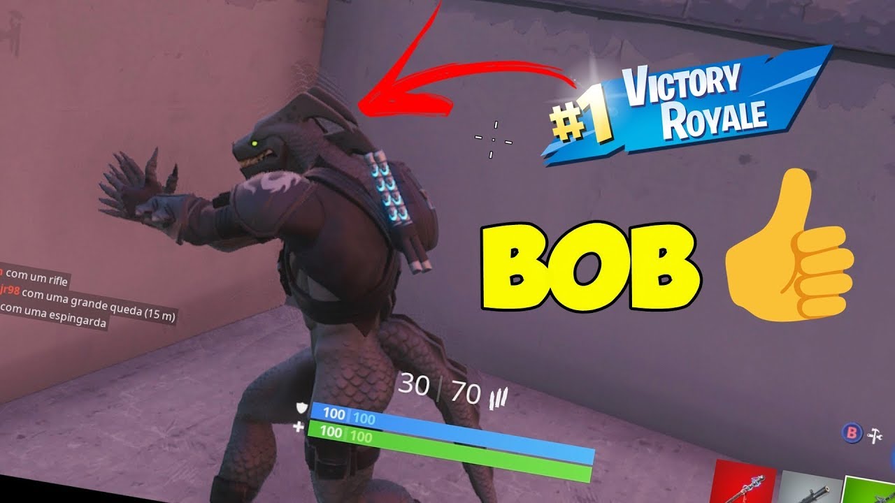 tentando pegar uma VÍTORIA COM O BOB !!! | Fortnite