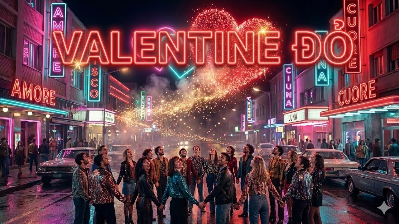 VALENTINE ĐỎ (Official Audio) - Sunnybay Music | Modern Italo Disco Love Song