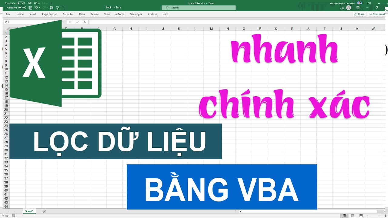 Lọc dữ liệu báo cáo trên Excel bằng VBA (Áp dụng phương pháp mảng)