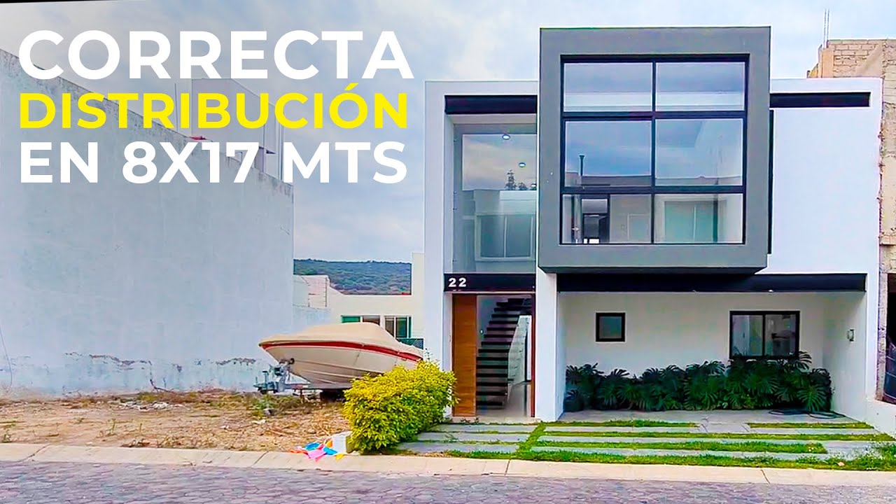 CASA CON CORRECTA DISTRIBUCIÓN EN 8X17 MTS | OBRAS AJENAS