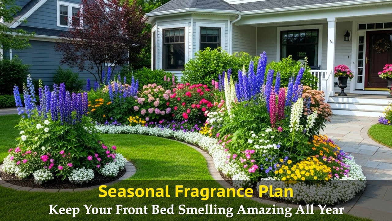 Focal Points & Fragrance: Front Yard Flower Bed Designs That Smell as Good as They Look