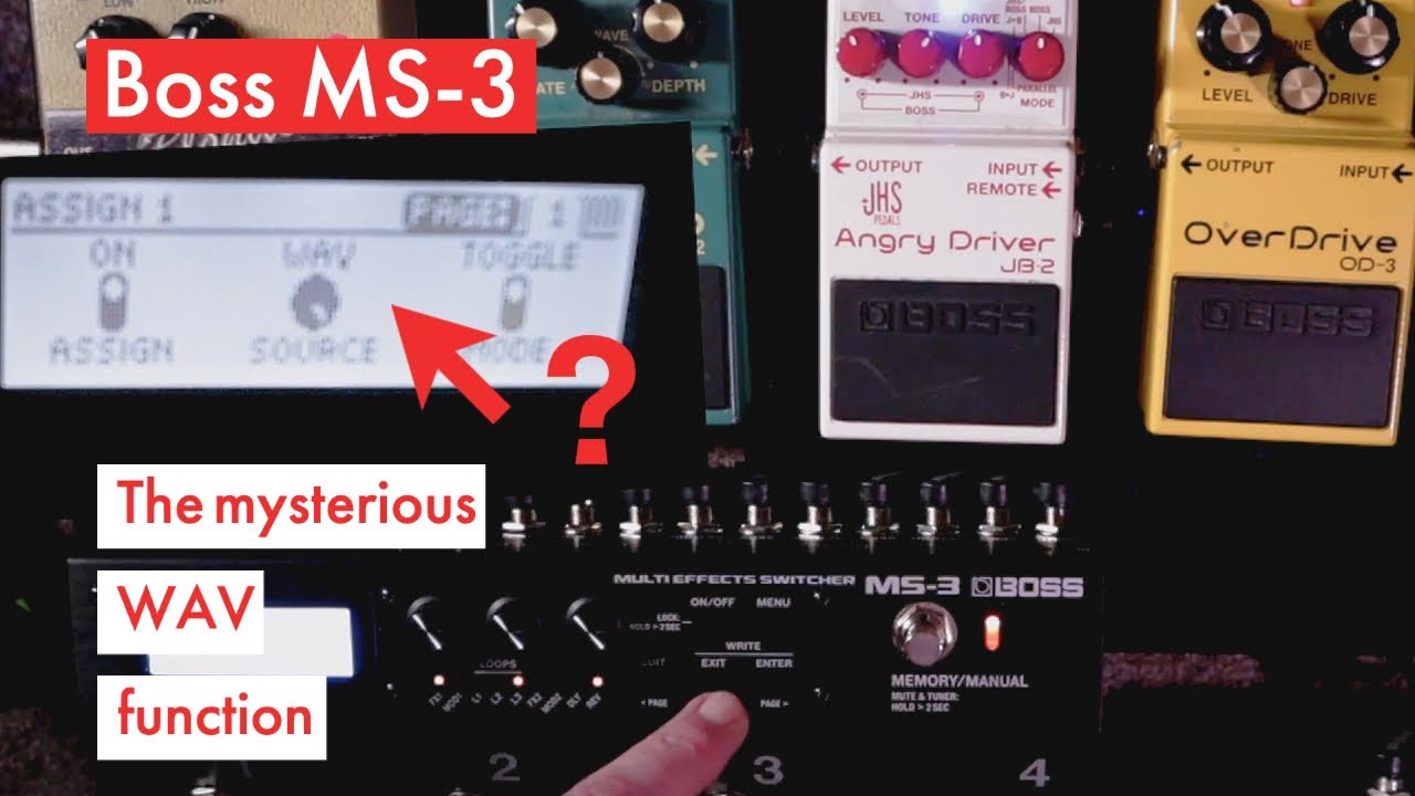 Boss MS-3 Wave function // What does it do?