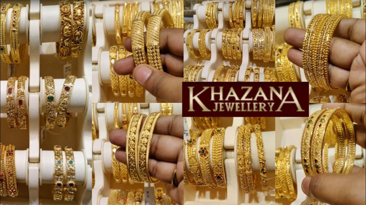 KHAZANA Jewellery Bangle Collections | Function wear & Antique Bangle Designs