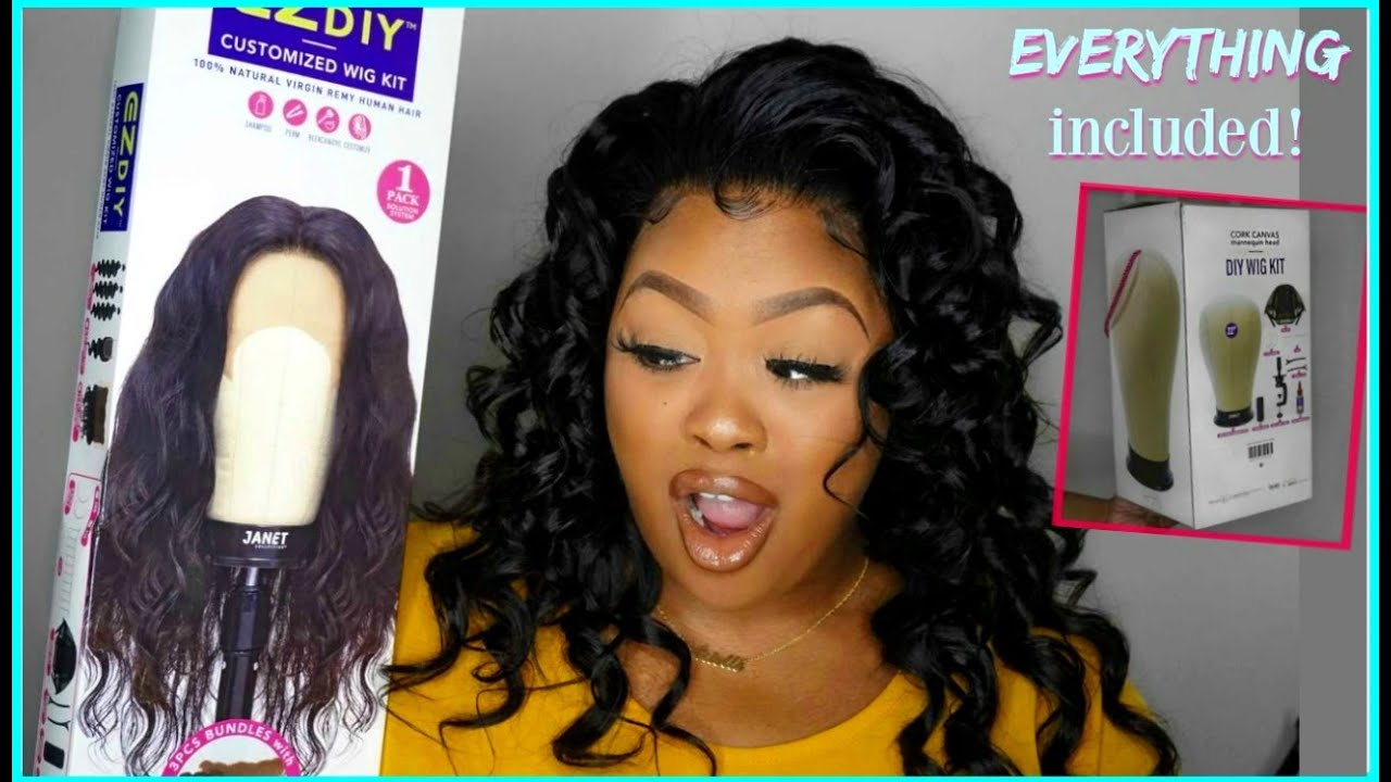 BEGINNER FRIENDLY JANET COLLECTION DIY WIG KITS | WIG HEAD, FRONTAL + BUNDLES INCLUDED!!