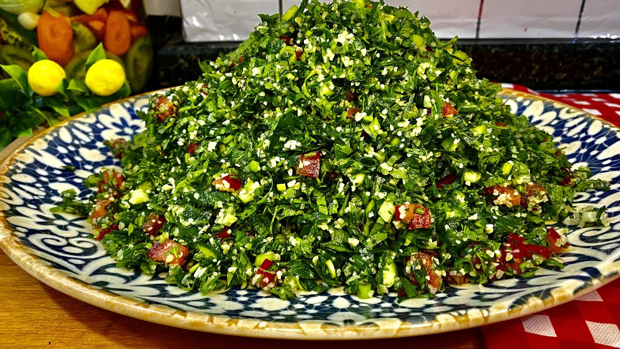TABULE TARİFİ /TABBOLEH Recipe (salad) İRAN USUL&Uuml; TABULE NASIL YAPILIR/Salata tarifleri /VEGAN YEMEK