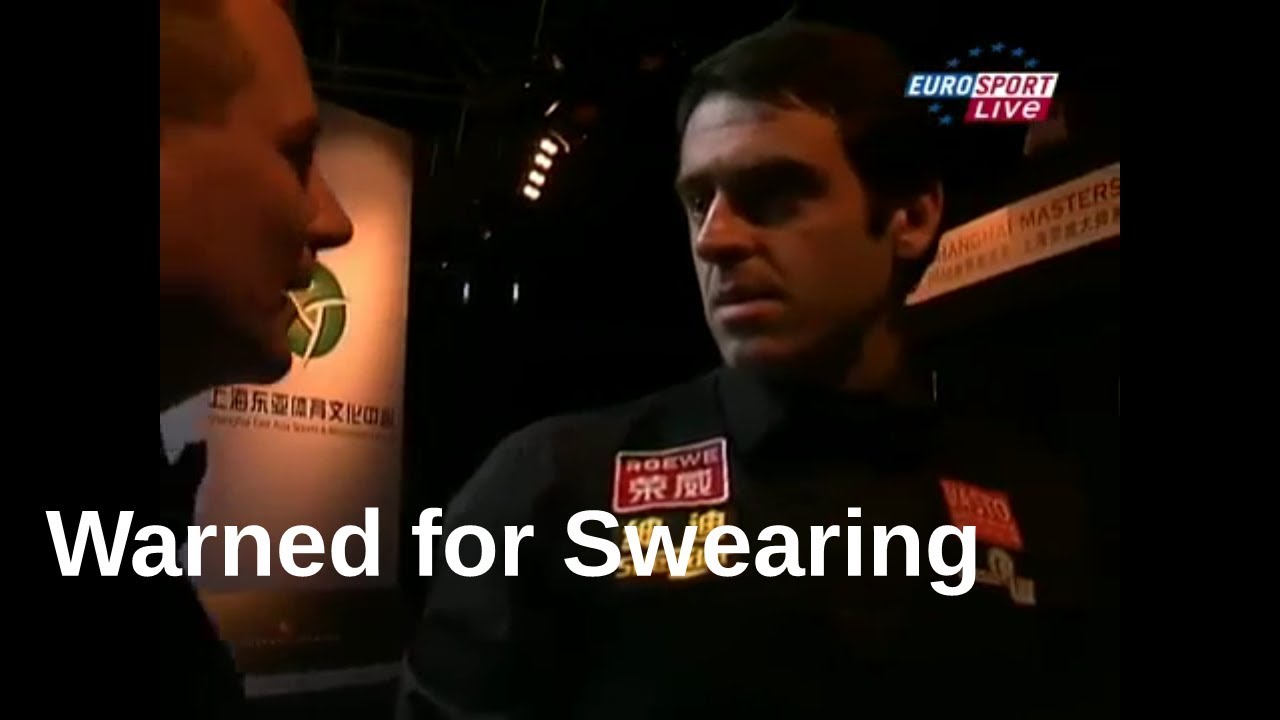 Ronnie O'Sullivan vs Joe Perry: The Swearing Incident