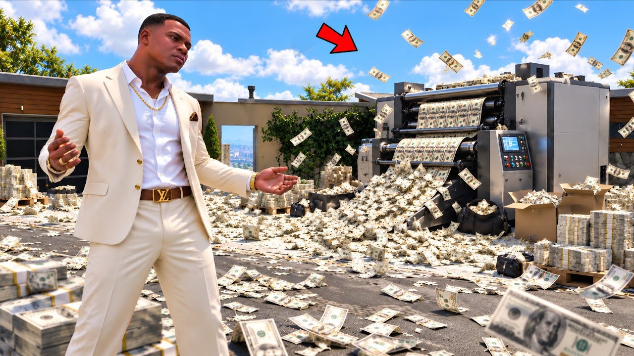 FRANKLIN FOUND A MONEY MAKING MACHINE IN GTA 5