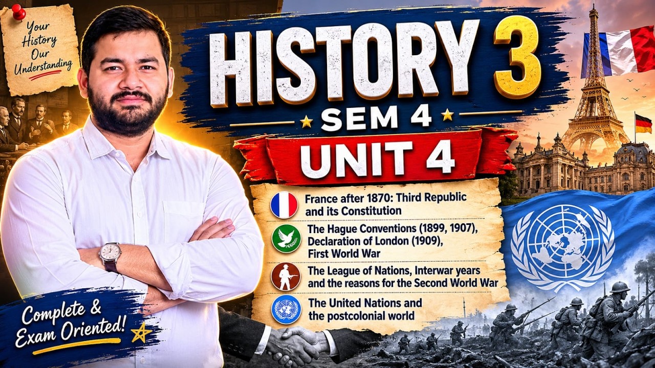 History 3 II Unit 4 II Sem 4 II Full Syllabus With Notes II Adv Varun Dixit #varundixit #history