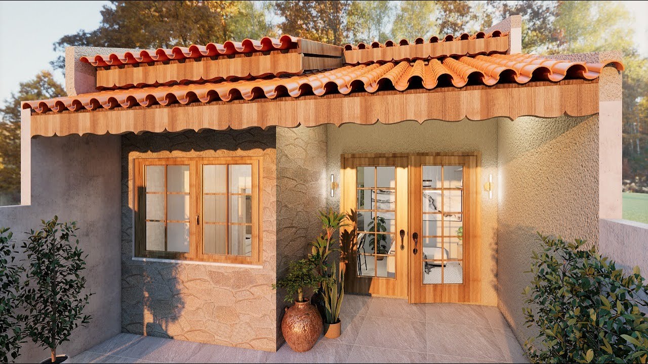 CASA PEQUENA ACONCHEGANTE || PROJETO MODERNO BAIXO CUSTO !!