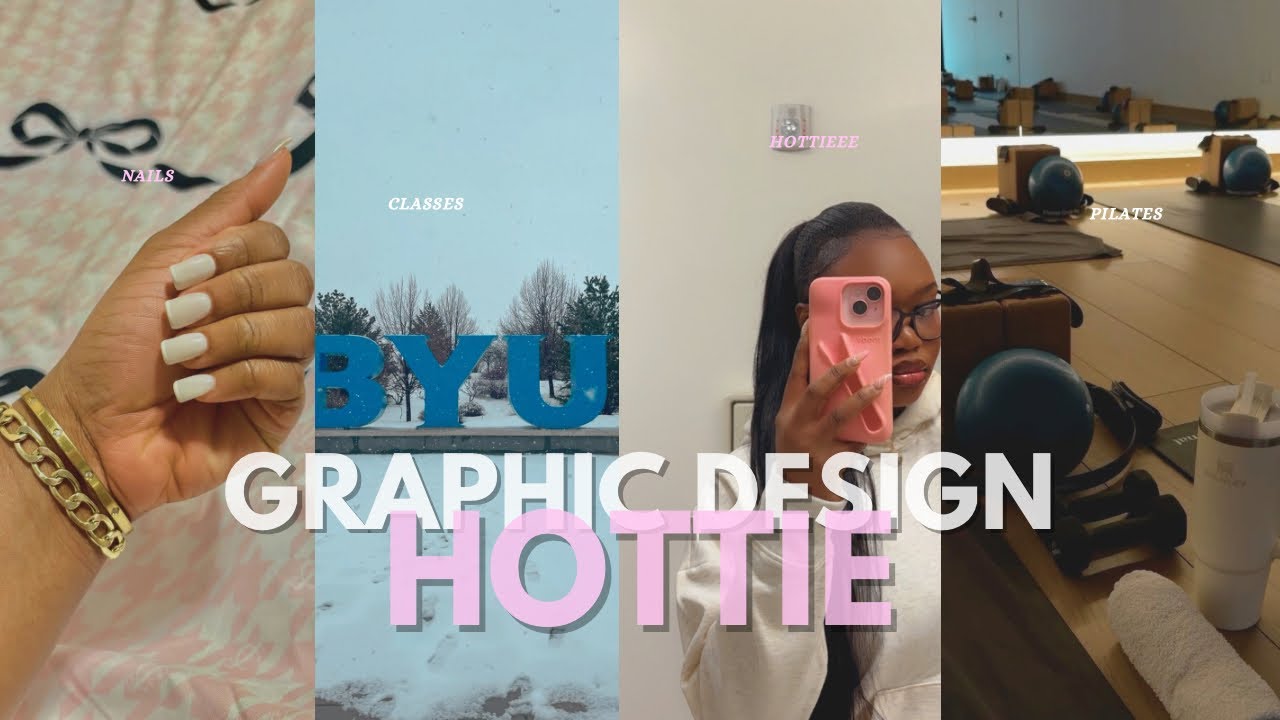 a day in my life as a 🎧Graphic Design HOTTIE💖