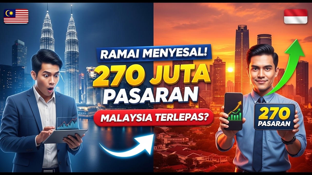 Ramai rakyat Malaysia menyesal mengabaikan kelebihan saiz pasaran Indonesia
