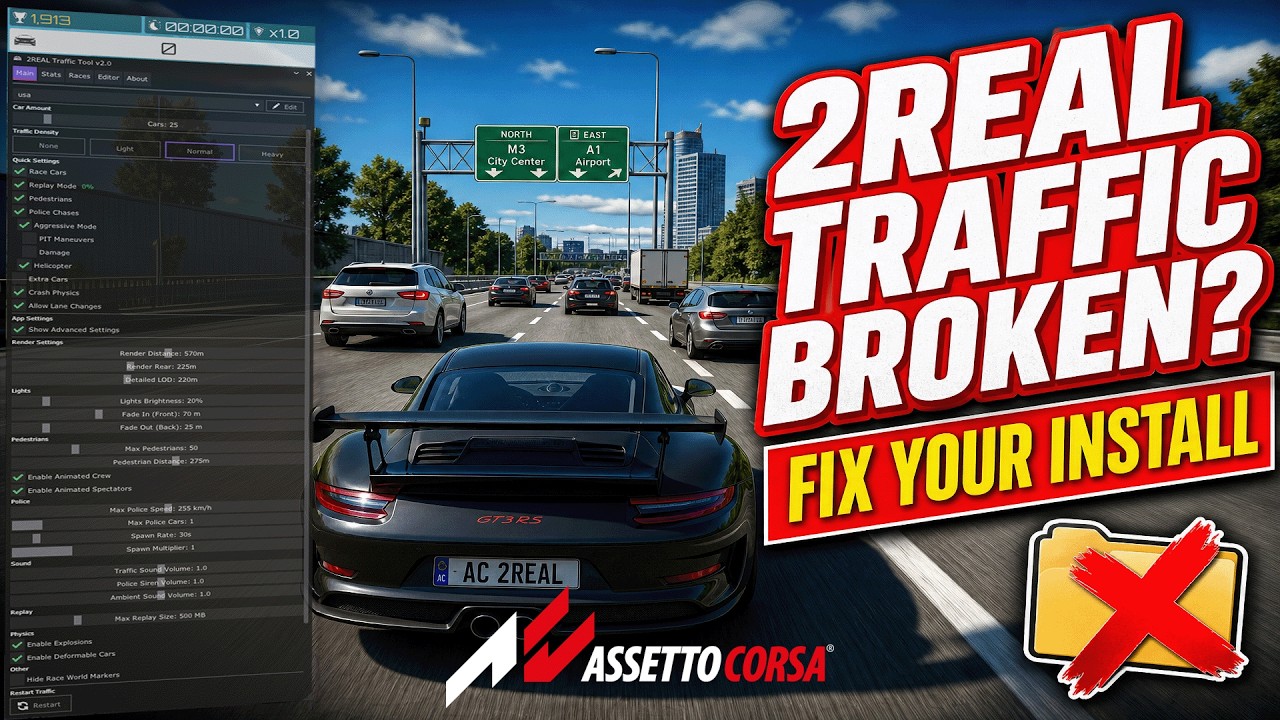 Fix Your 2REAL Traffic Mod &ndash; Proper Clean Install for Assetto Corsa